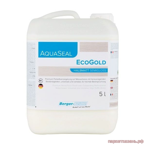 Однокомпонентный паркетный лак Berger Aqua-Seal EcoGold
